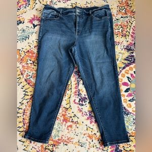 Torrid Cropped high rise skinny jeans